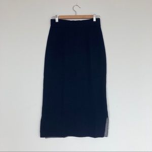 Muji soft wool skirt Navy